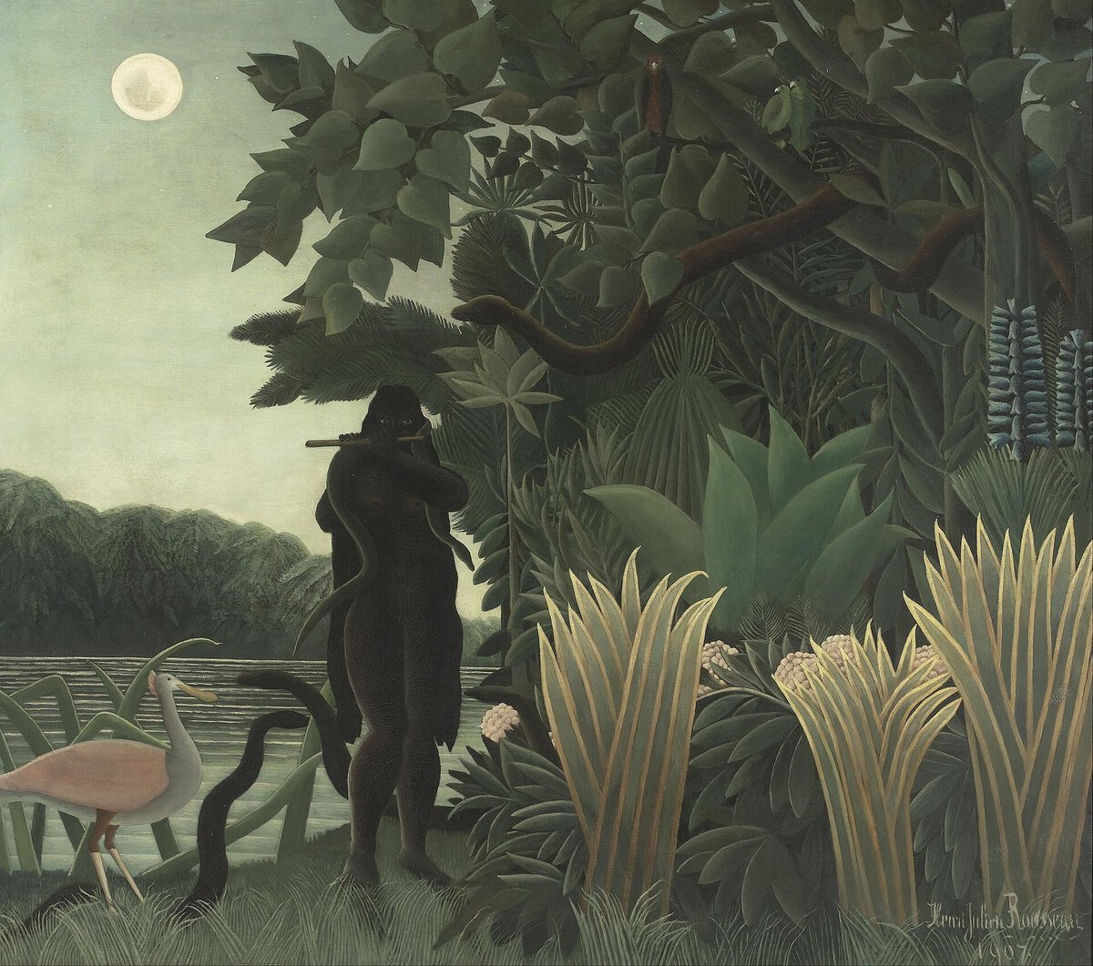 Henri Rousseau'nun Yılan Oynatıcısı tablosu