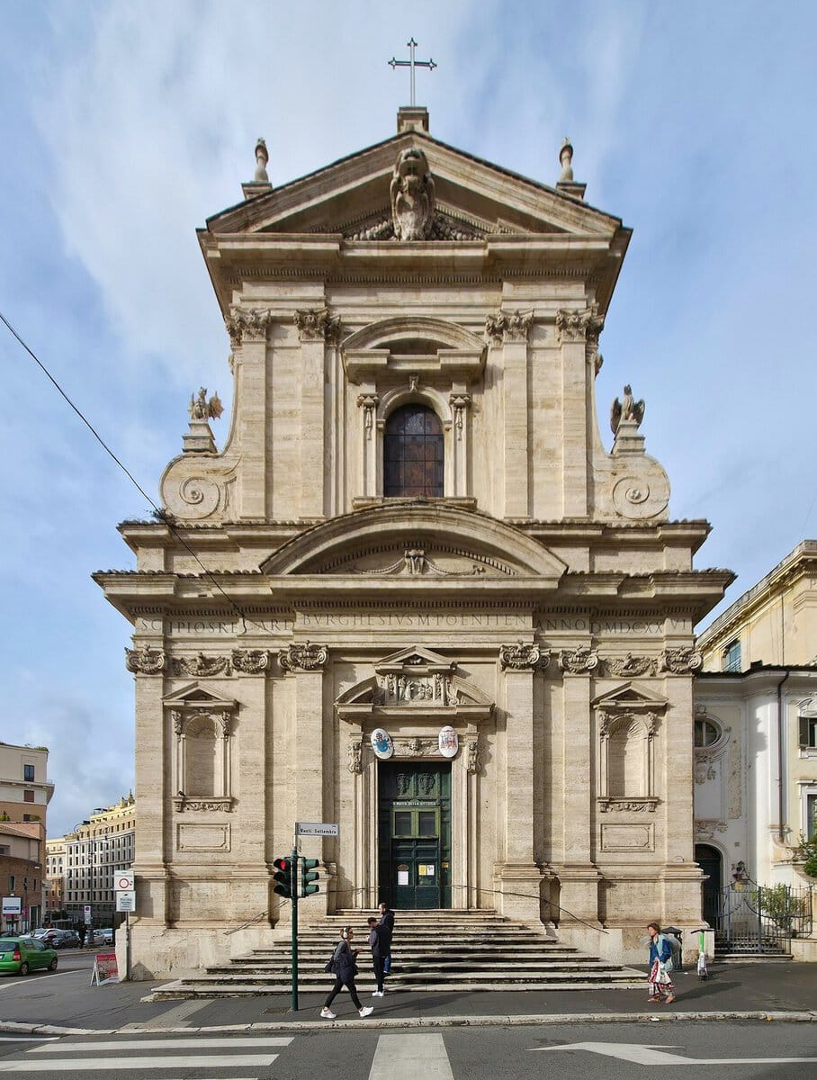 Roma'daki Santa Maria della Vittoria Kilisesi'nin cephesi