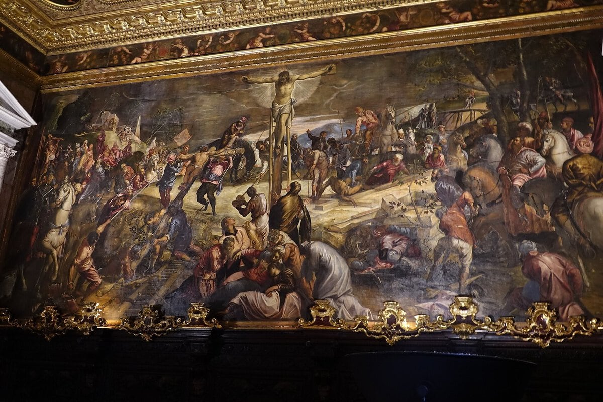 Tintoretto'nun Çarmıha Geriliş tablosu