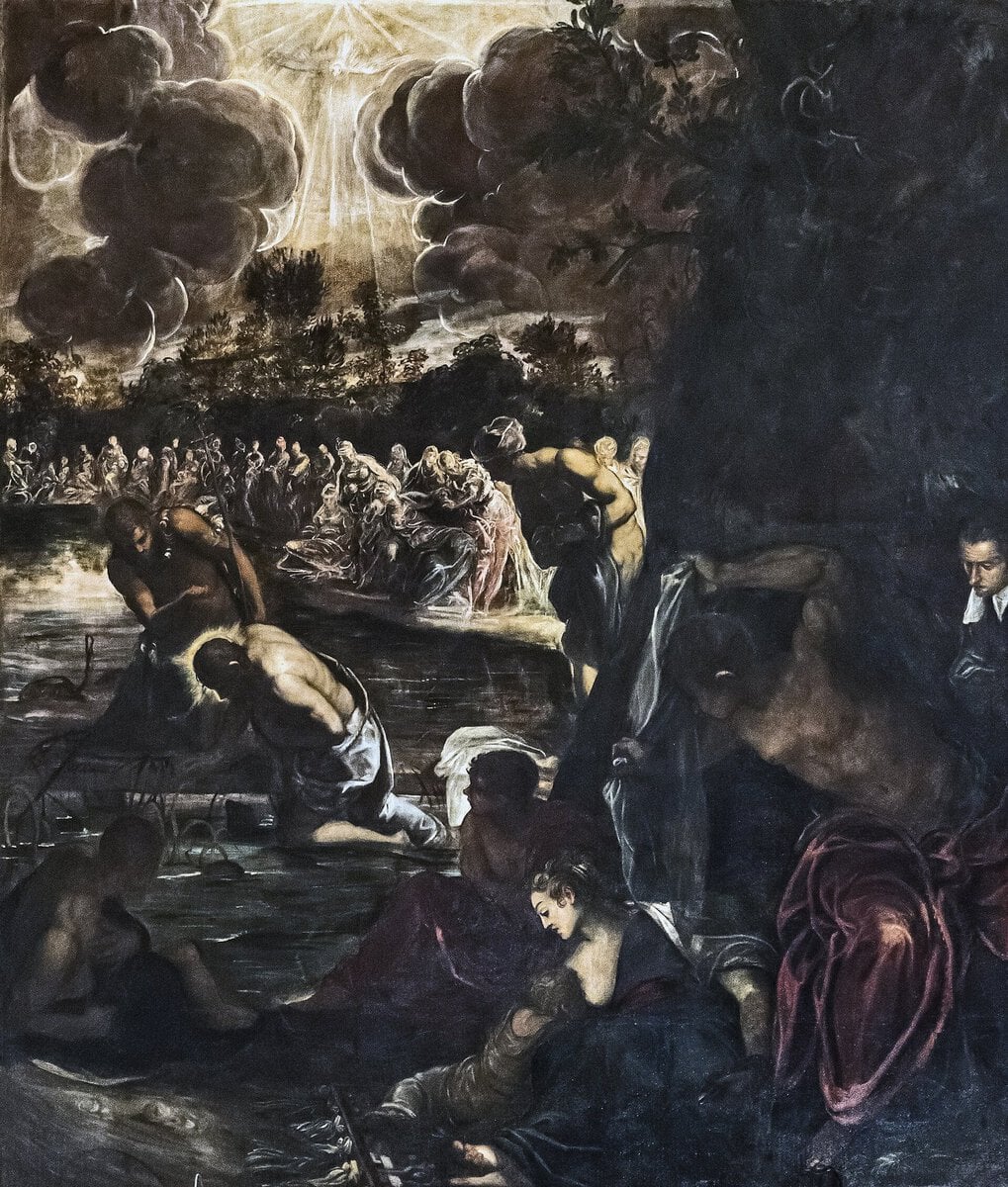 Scuola Grande di San Rocco'daki Tintoretto resimlerinden biri