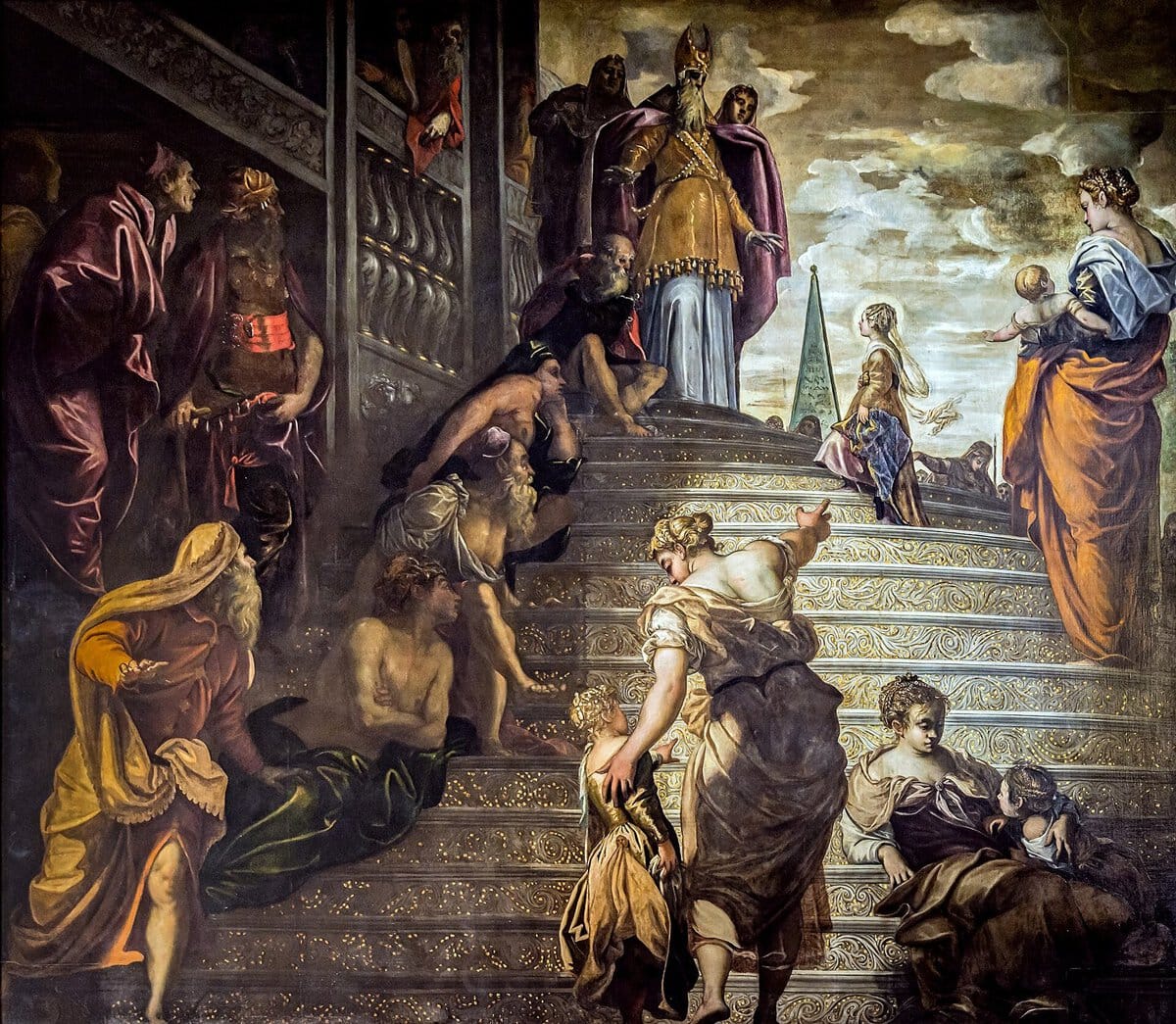 Tintoretto'nun Meryem'in Tapınağa Sunuluşu tablosu