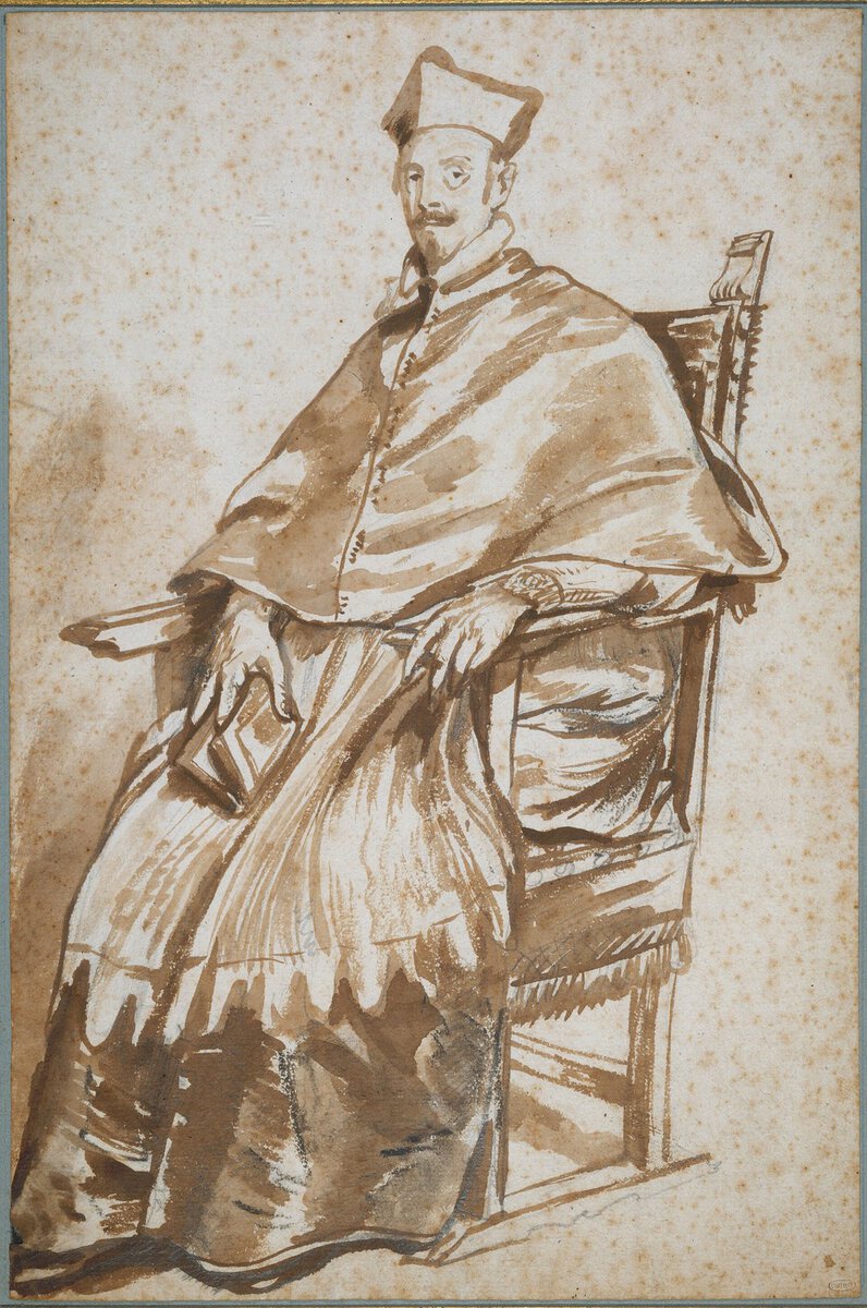 Van Dyck'in Kardinal Guido Bentivoglio Portresi: kırmızı cübbeli kardinal