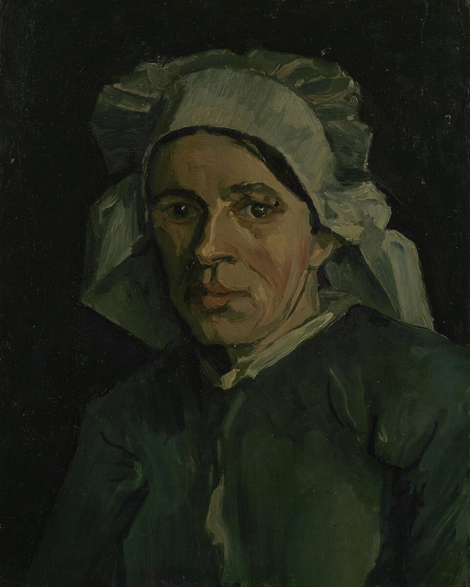 Van Gogh'un Nuenen'de yaptığı başlıklı köylü kadın portresi