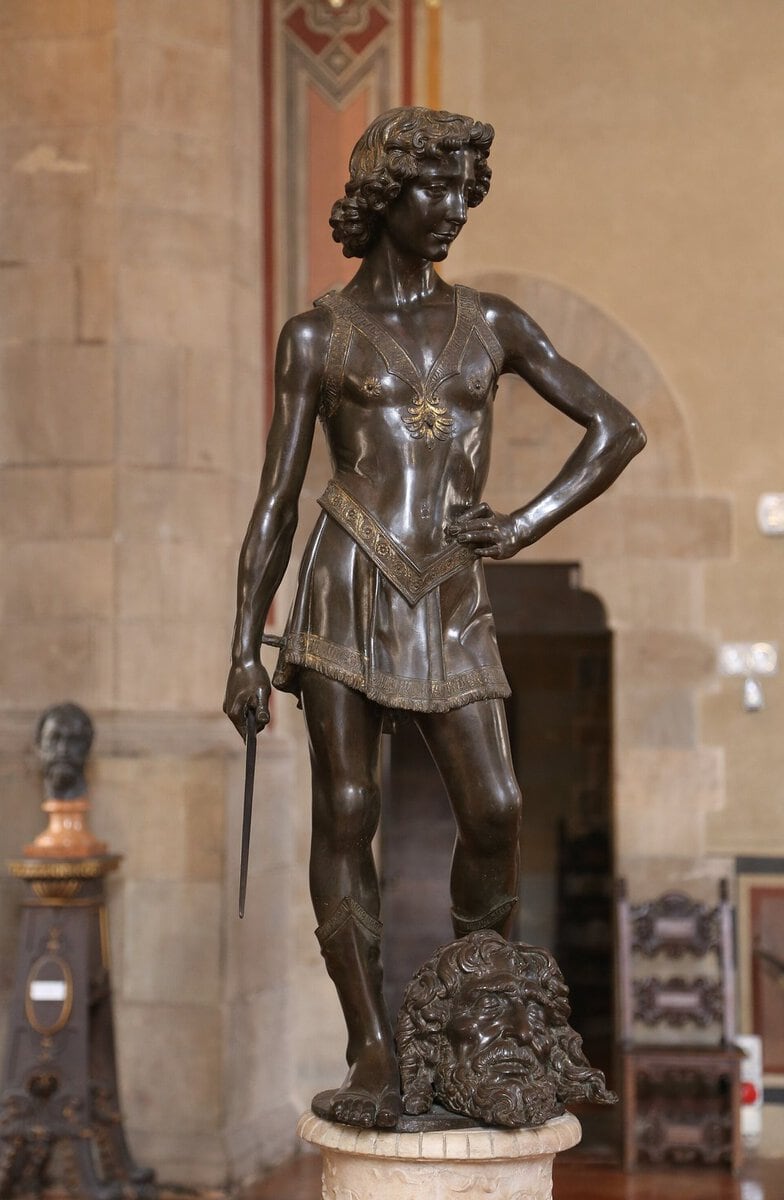 Verrocchio'nun bronz Davut heykeli