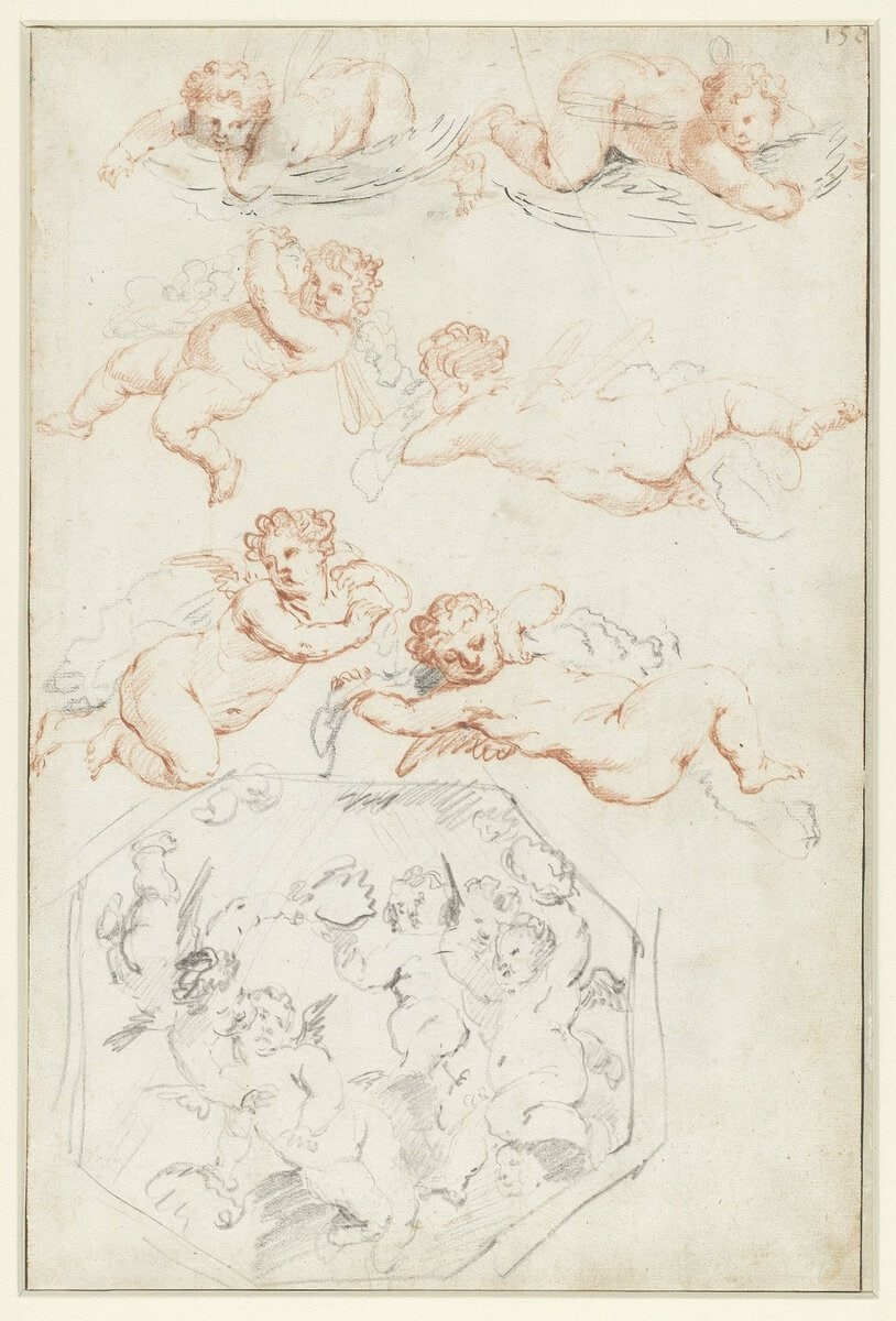 Watteau'nun çizimlerinden biri