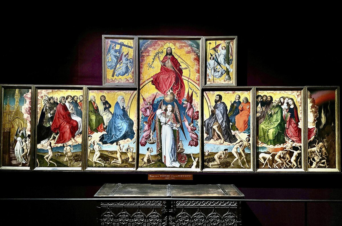 Van der Weyden'in Son Yargı Sunağı: çok panolu kıyamet sahnesi
